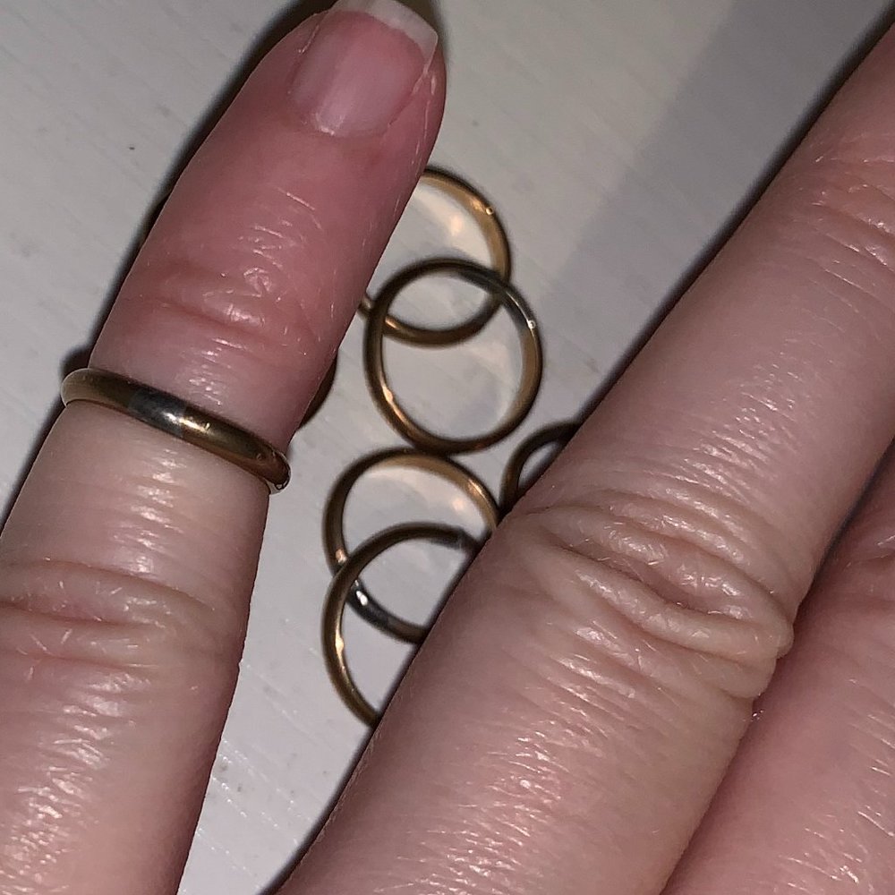 2mm Gold Filled Plain Band Ring, Size 3/4
